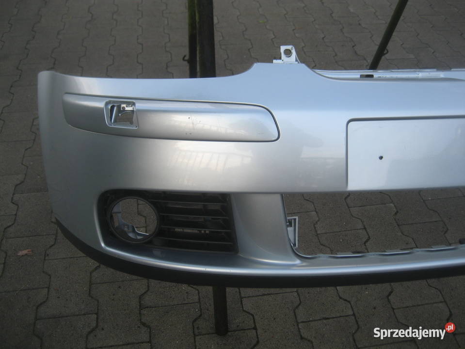 vw golf v 5 0309r zderzak przedni spoiler srebny wielkopolskie Rakoniewice