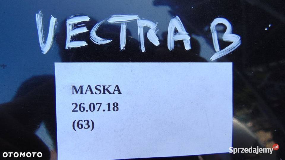MASKA POKRYWA SILNIKA OPEL VECTRA B 19952002 osobowe Nowy Tomyśl