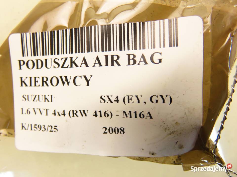 PODUSZKA KIEROWCY SUZUKI SX4 EY GY 4815079J10 osobowe sprzedam