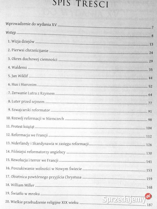 Wielki bój Konflikt wieków Ellen GWhite Pozostałe Chełm