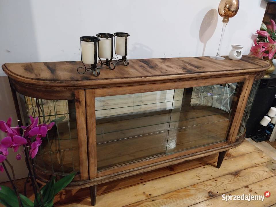 Komoda witryna retro vintage jamnik ciezka Gdańsk sprzedam