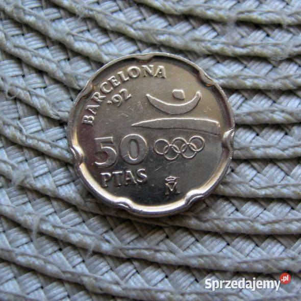 Hiszpania 50 Ptas 1992r Logo Olimpijskie Kalisz