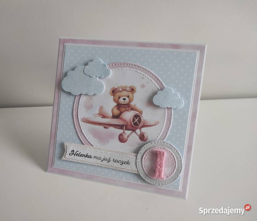 Kartka ręcznie robiona personalizowana urodziny Łódź