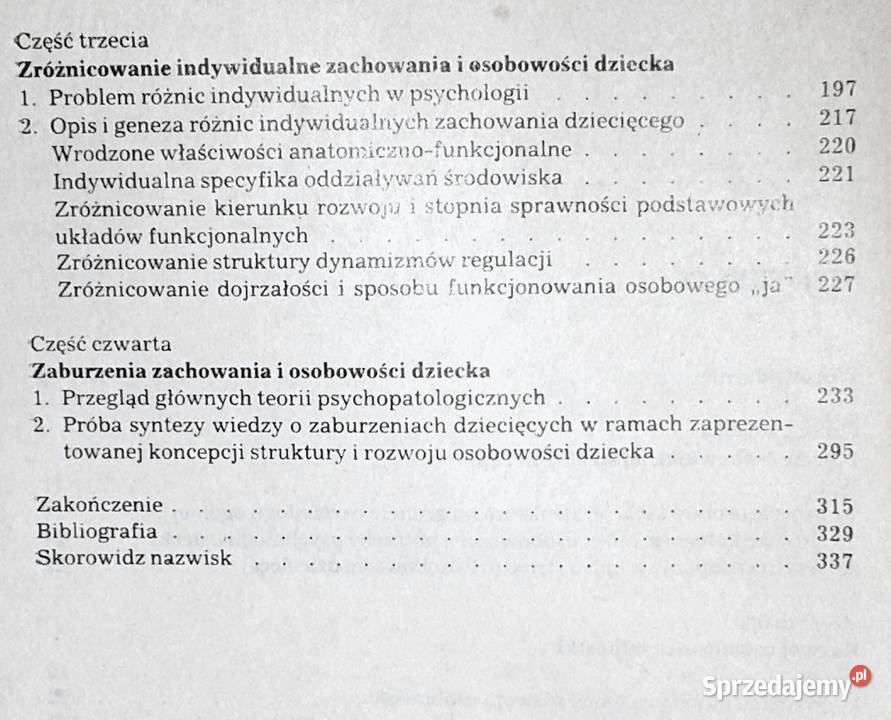 Osobowość dzieci i młodzieży Rozwój i patologia miękka Chełm sprzedam