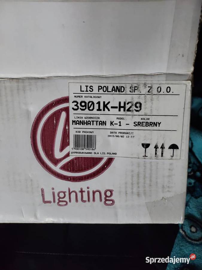 Lampa sufitowa duża biała Nowy kinkiet Led Wrocław sprzedam