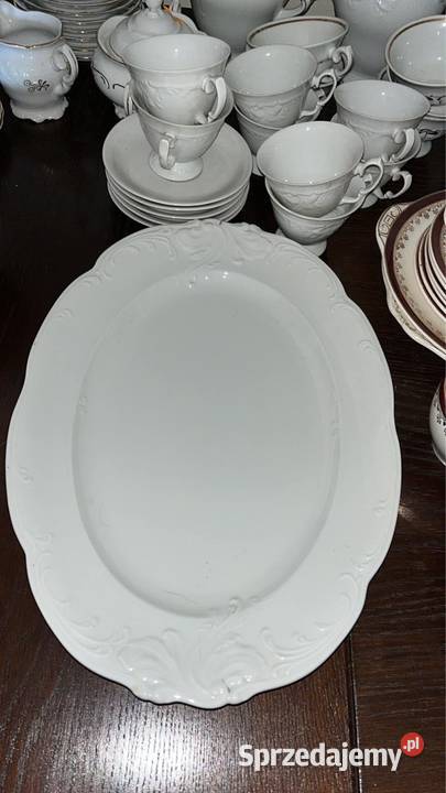 Wałbrzych Biała porcelana Półmisek Gdańsk