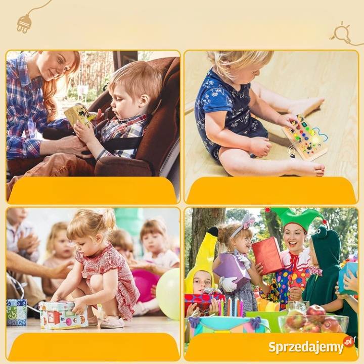 Drewniana Tablica Sensoryczna Edukacyjna LED dolnośląskie Wrocław