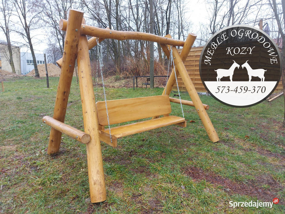PROMOCJA Huśtawka ogrodowa drewniana plac zabaw Ogród Poronin