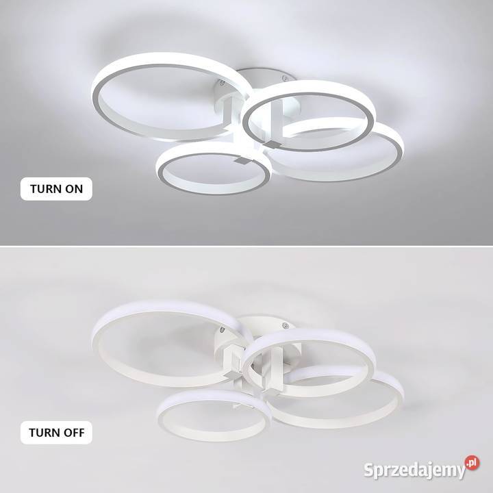 DELIPOP Nowoczesna Lampa Sufitowa LED 48W Lampy wiszące Lampy Bytom