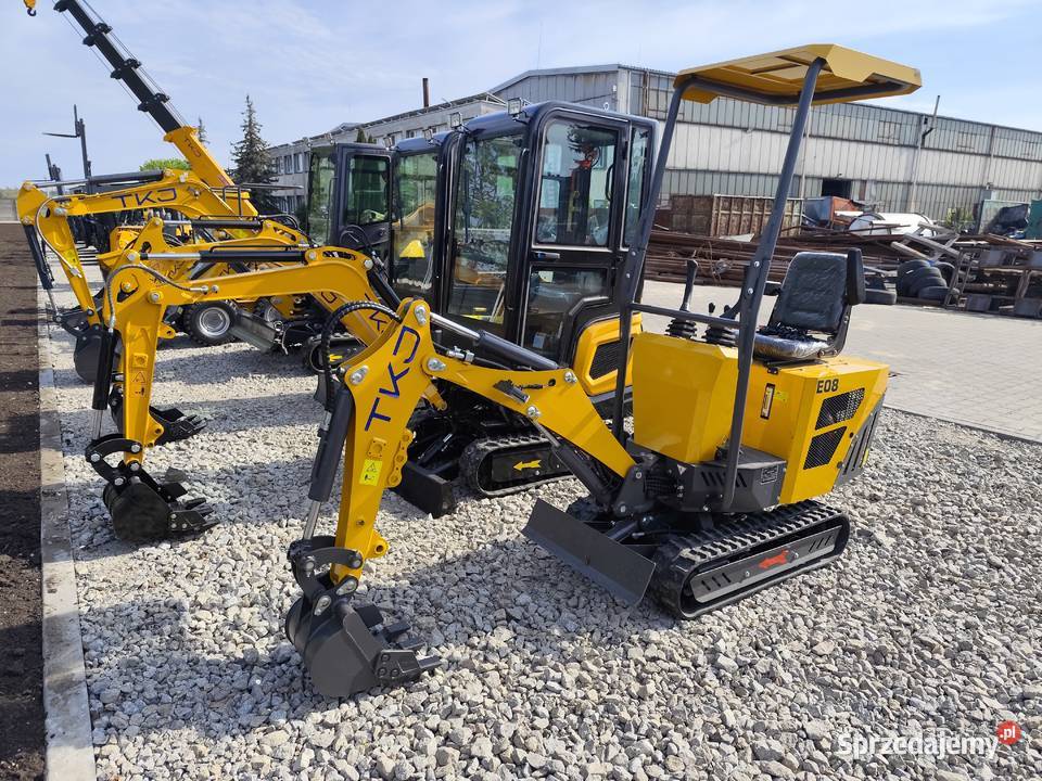 Minikoparka 800 E08C Skrętne Ramię KOOP NOWA Koparki Grudziądz