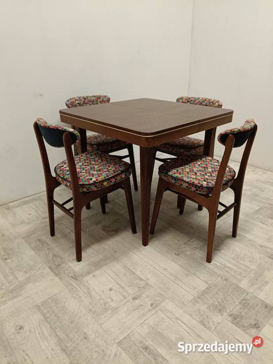 stół Jitona Czechosłowacja lata 60te komplet do Radomsko