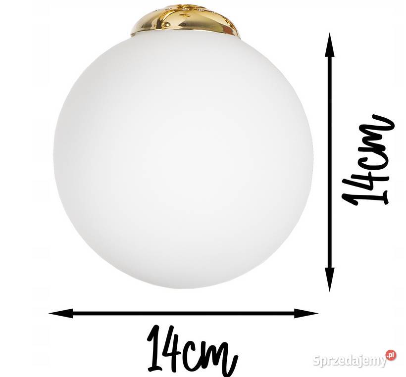 LAMPA sufitowa wisząca SZKLANA 3 KULE ZŁOTA Gold Choroszcz