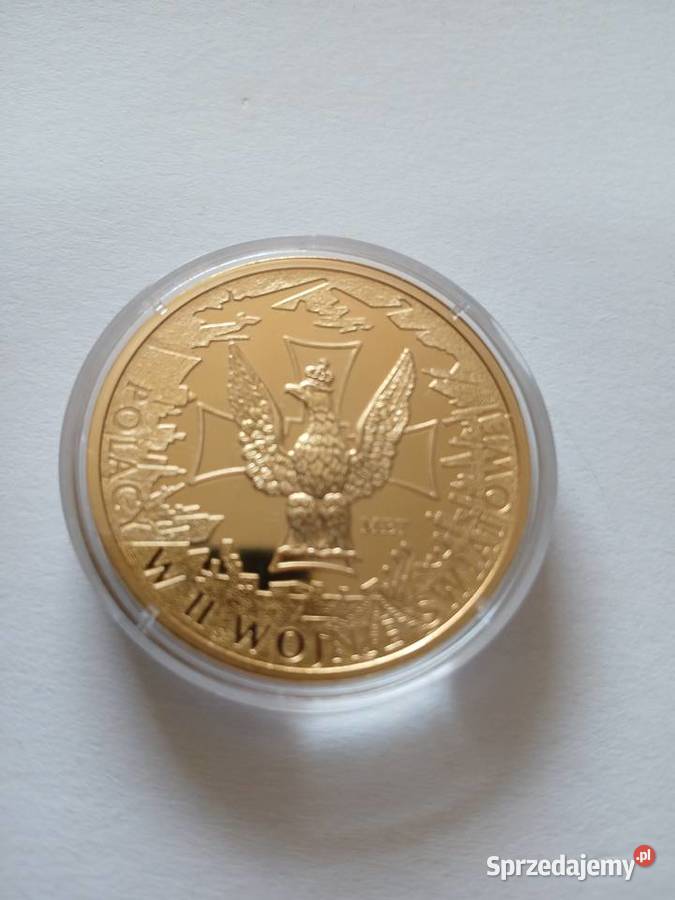 73 Medal okolicznościowy Polacy w 2 wojnie Numizmatyka Chrząstawa Mała