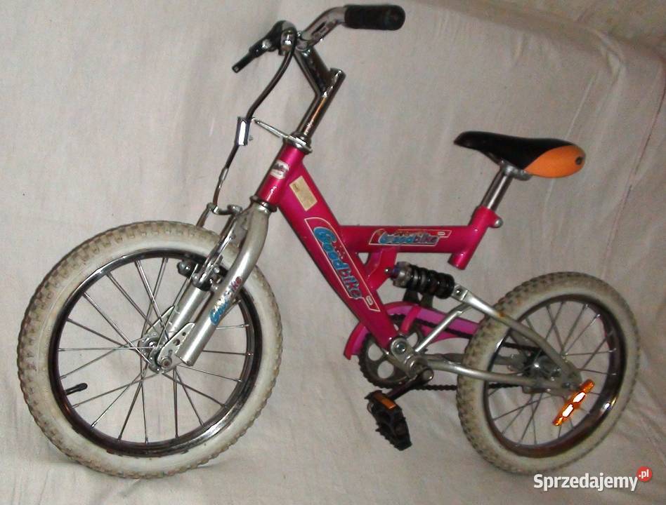 Rowerek GoodBike BMX 16 z tylną amortyzacją różowy Knurów