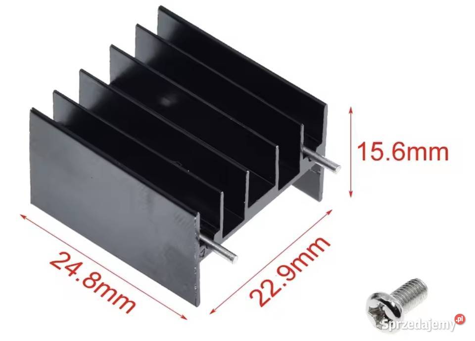40 Radiator 23x25x16 Bez wąsów do wlutowywania Żyrardów