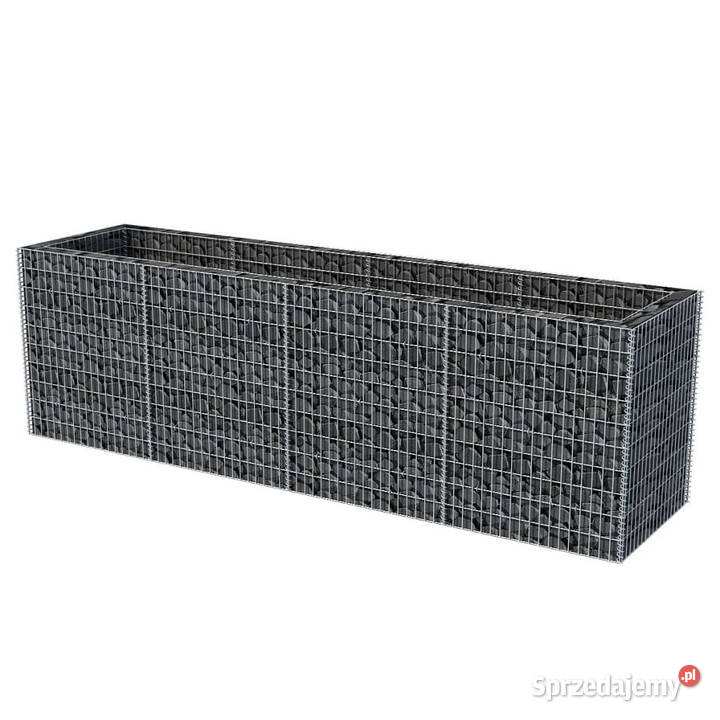 Podwyższona donica ze stali 360 x 90 x 100 Donice