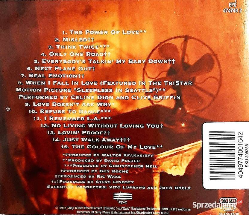 Wspaniały Album CD CELINE DION Album The Colour śląskie Sosnowiec