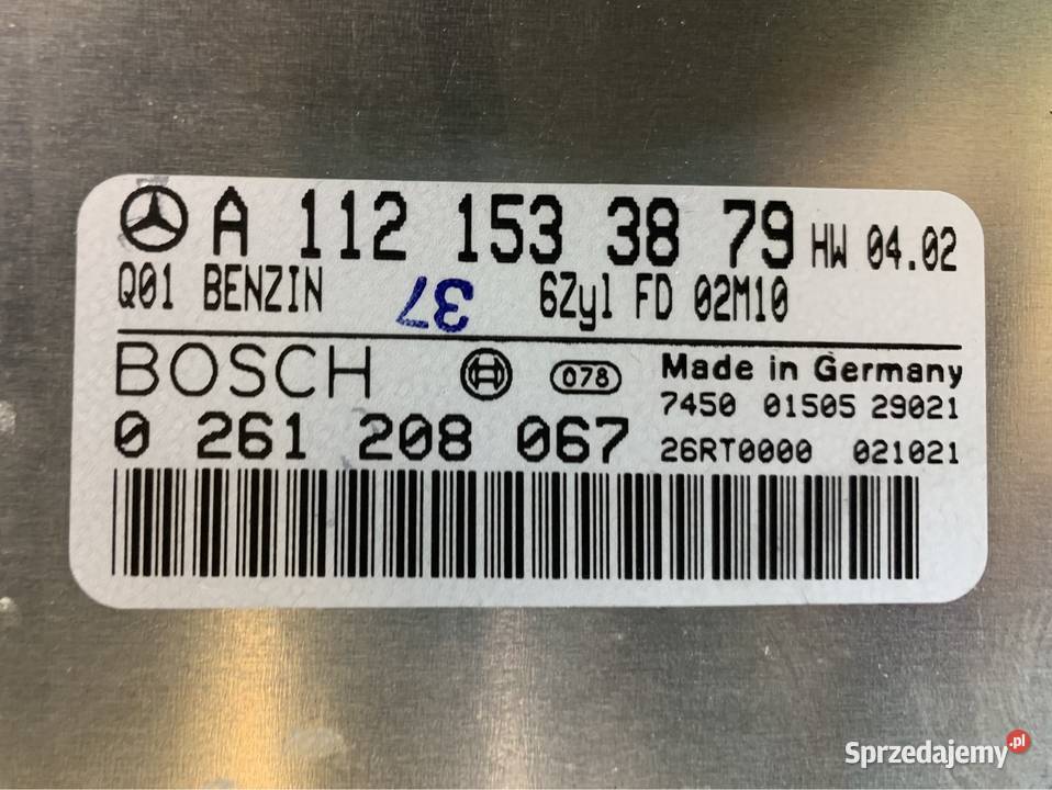 A1121533879 komputer sterownik silnika 37b Układ elektryczny, zapłon zachodniopomorskie Szczecin sprzedam
