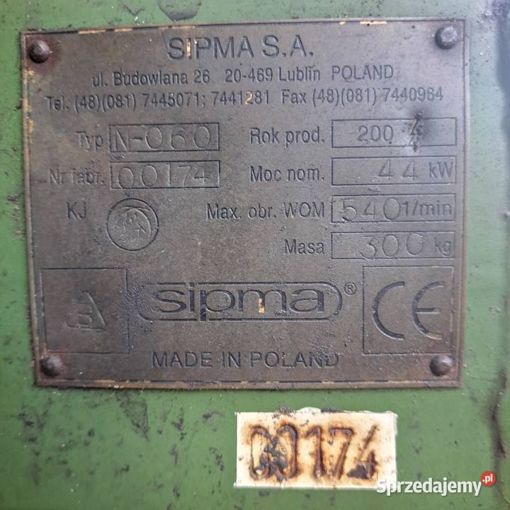 Rozsiewacz nawozu Sipma amazone sulky