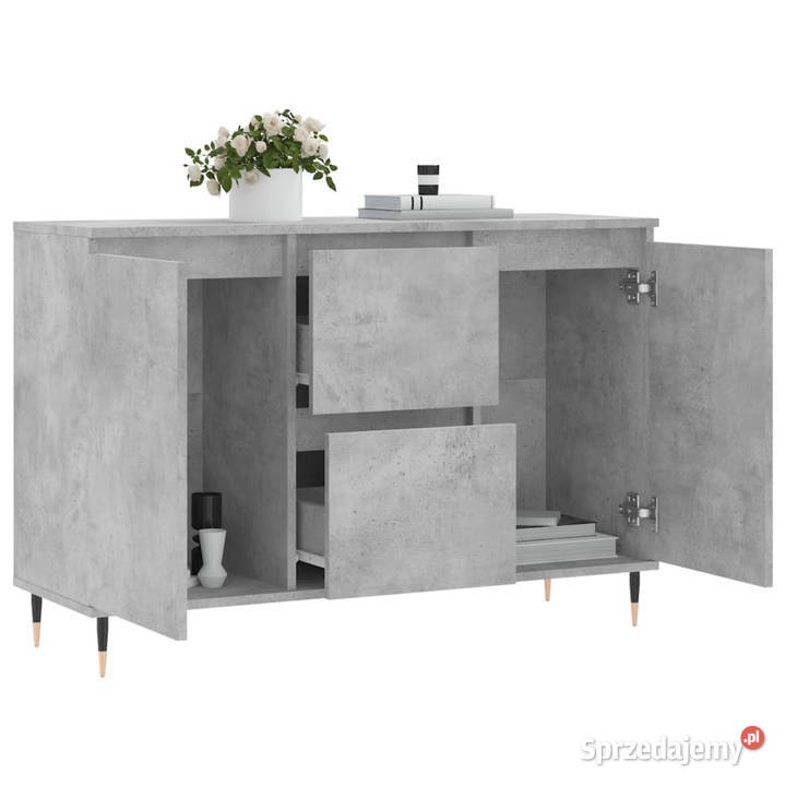 Szafka szarość betonu 104x35x70 materiał Warszawa sprzedam