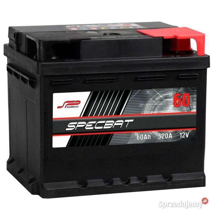 Akumulator SPECBAT 60Ah 520A EN PRAWY PLUS niski Akumulatory Zgierz sprzedam