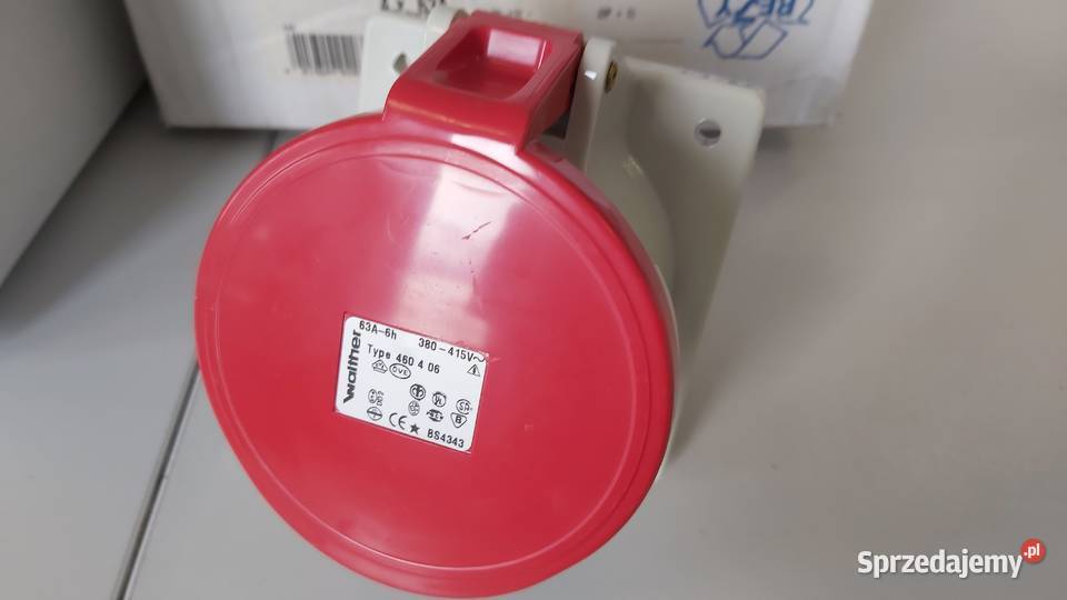 Gniazdo siłowe tablicowe 63A 4P Walther 460406 Wyszków