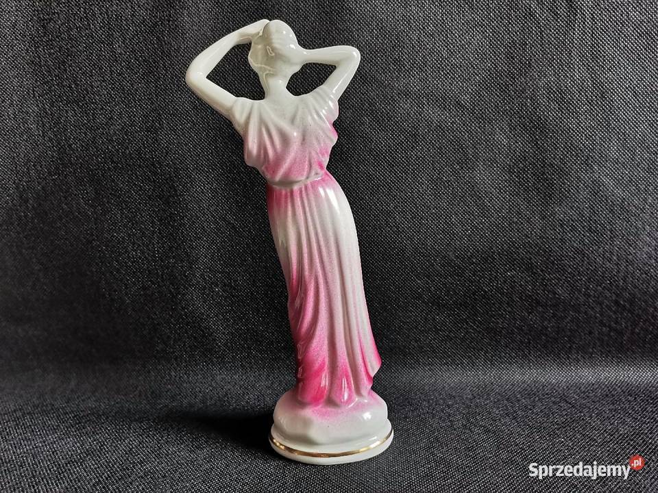 Stara figurka Rzymianka porcelana Jan Jezela Porcelana i szkło śląskie Katowice