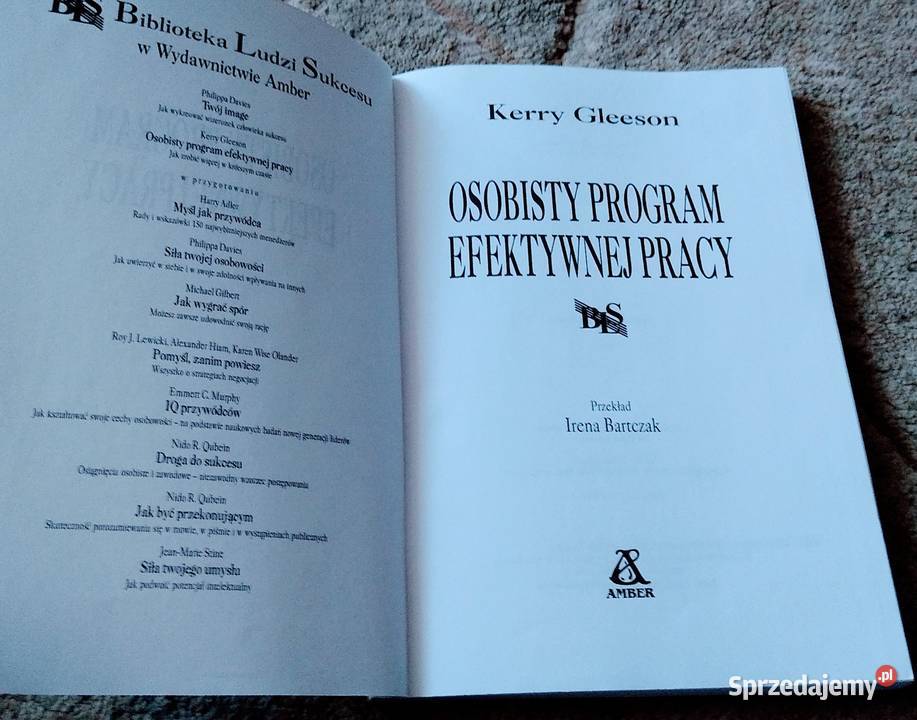 Osobisty program efektywnej pracy Kerry Gleeson Gdańsk