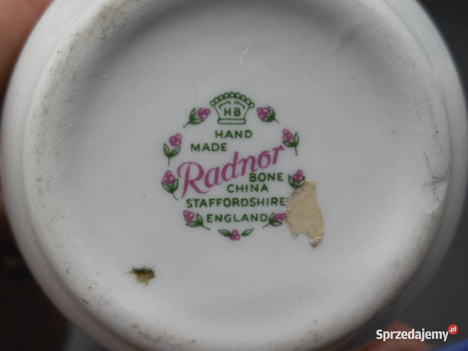 Świecznik wytwórni Radnor Bone China Porcelana i szkło Raszków