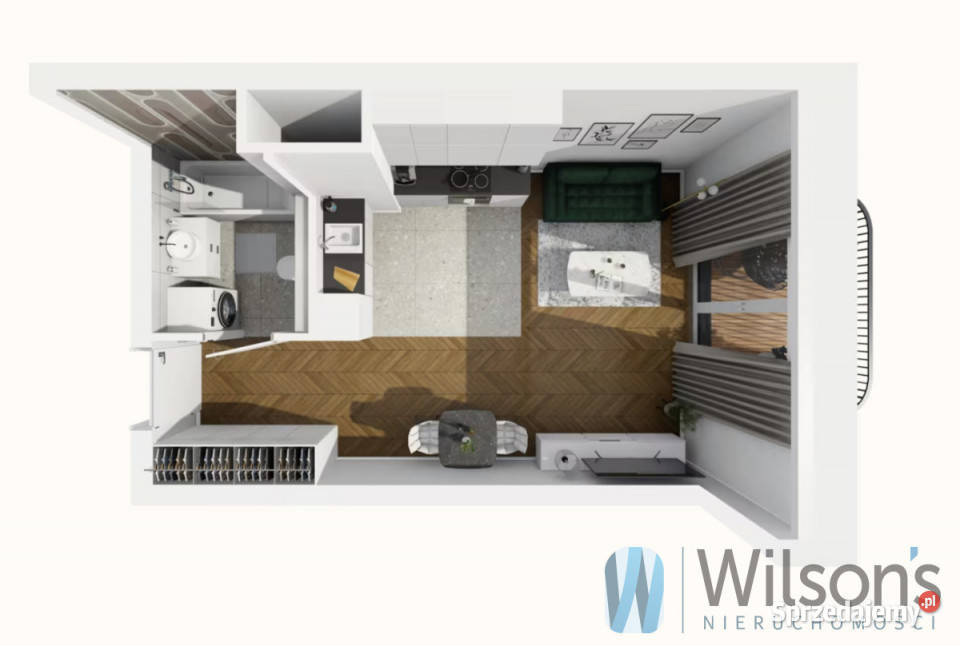 Do sprzedaży mieszkanie Wrocław 2958m2 1 pokój