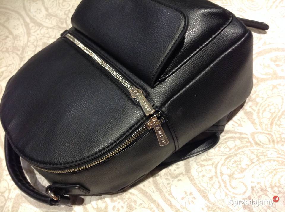Plecak Czarny Skórzany Damski AMISU Inny rodzaj  Nowa Sól sprzedam