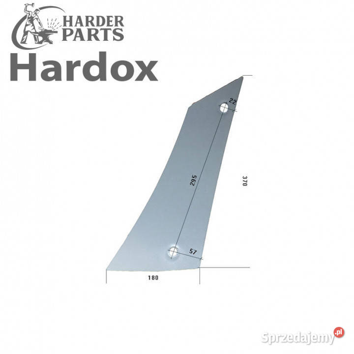 Pierś HARDOX 96087L części do pługa OVERUM Suwałki