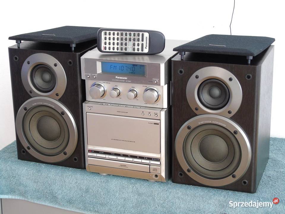 Wieża Panasonic SAPM20 pilot kolumny CD AUX Audio Jasło sprzedam