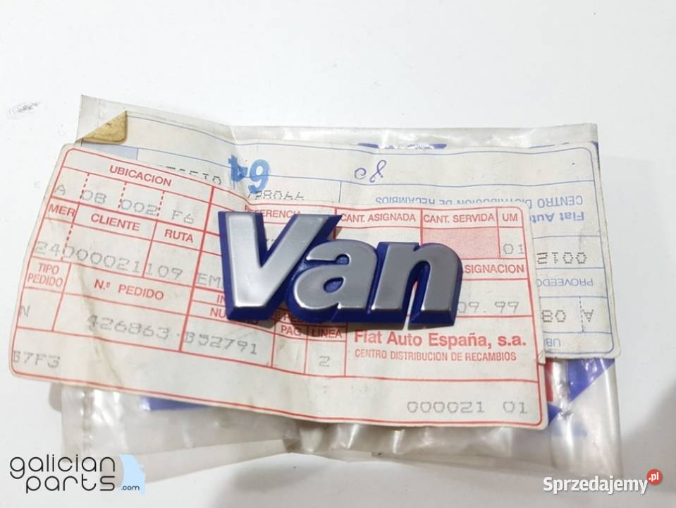 Znak modelu Cinquecento 9298Uno 8995 VAN Szczecin