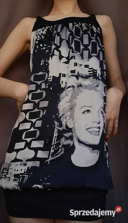 Sukienka Print jedwab Marylin Monroe DanHen Jarosław