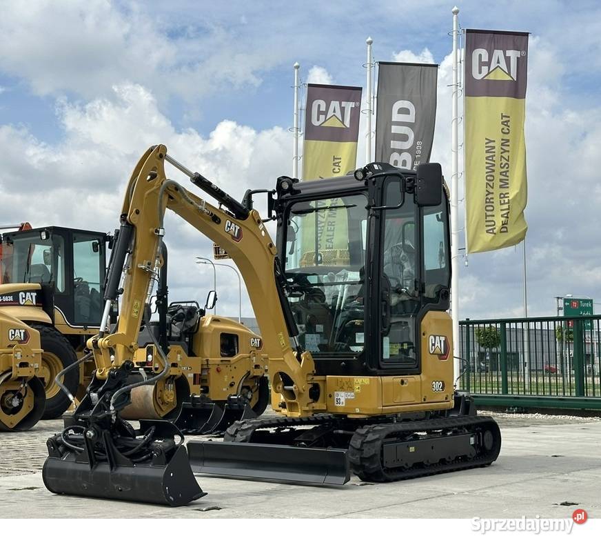 FABRYCZNIE NOWA MINIKOPARKA CATERPILLAR 302 CR Koparki Tuliszków sprzedam