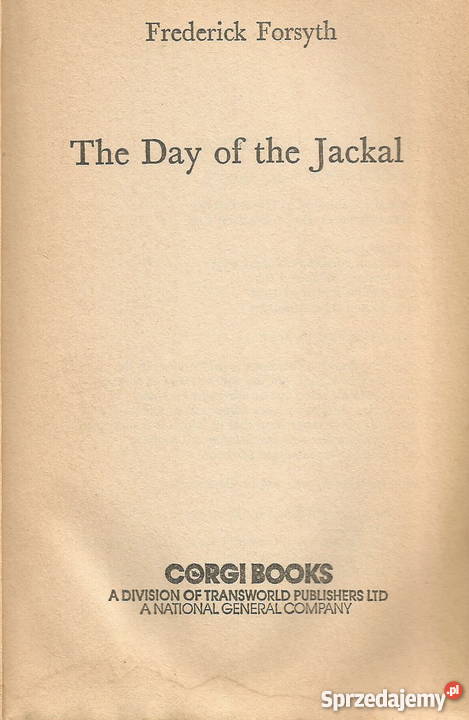 The Day of The Jackal Frederick Forsyth 1973 A Pacanów