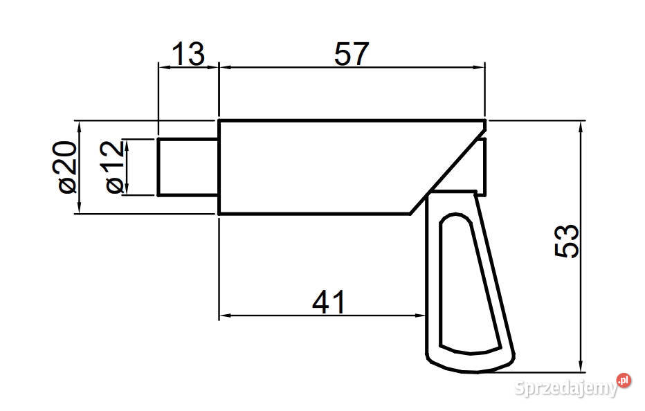 ZAMEK Burty Sprężynowy Pistoletowy Wewnętrzny Fi Solec Kujawski