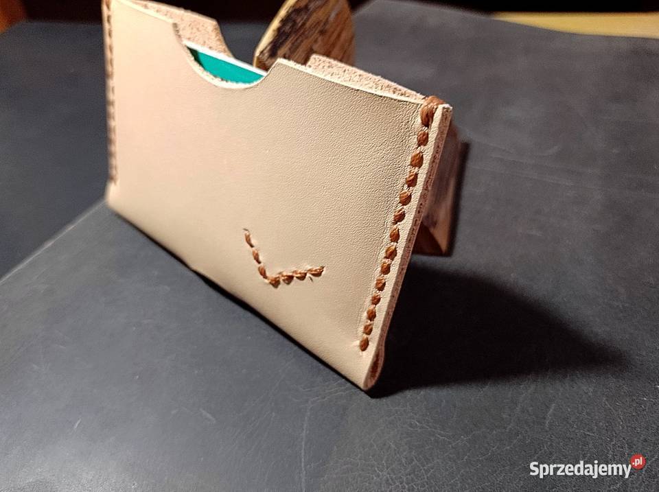 Skórzane etui na dokumenty karty sprzedam