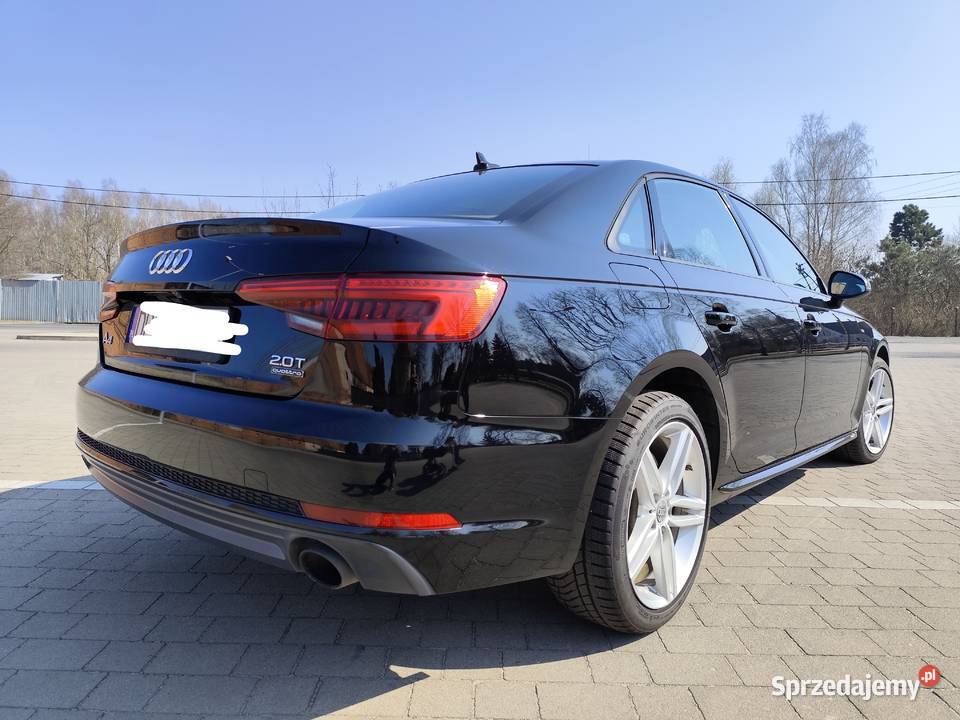Audi A4 B9 20 TFSI SLine 2017 84 000 Sedan dolnośląskie sprzedam