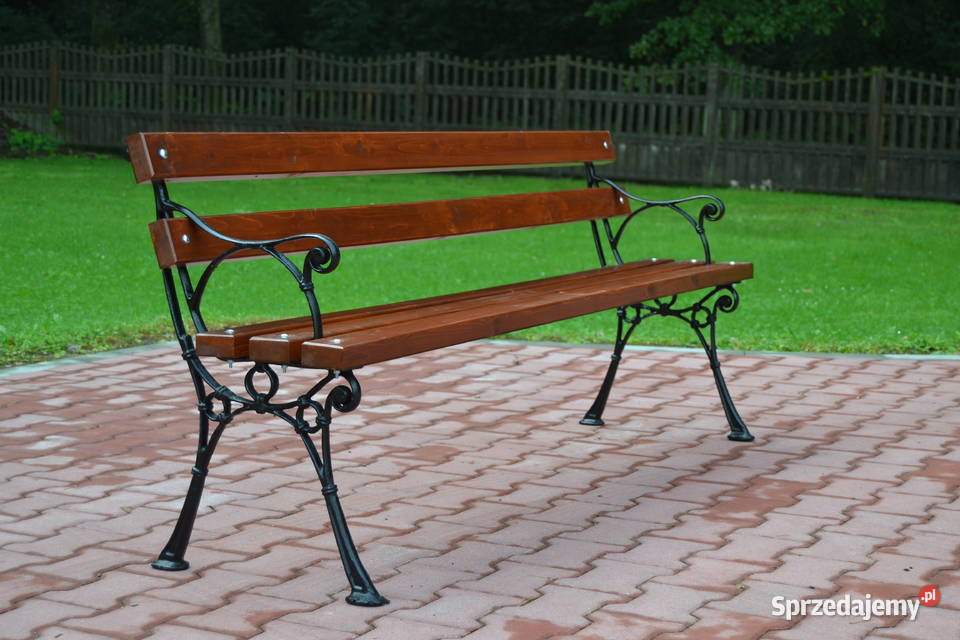 Ławka Parkowa Ogrodowa Miejska z podłokietnikiem Meble ogrodowe