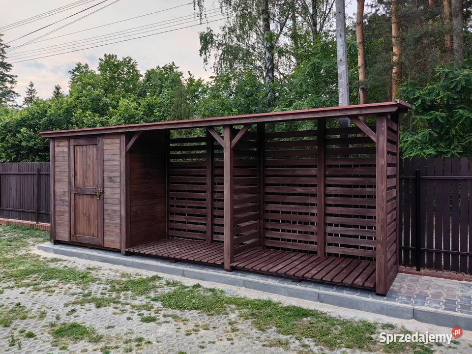 Drewutnia z domkiem narzędziowym 55 x 11m Kalety