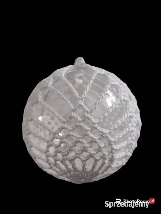 Bombki choinkowe szydełkowe białe Dębica sprzedam