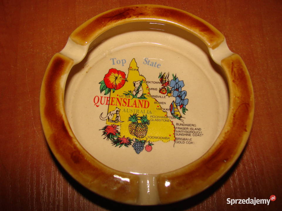 QUEENSLAND stara kolekcjonerska popielniczka Pruszcz Gdański sprzedam
