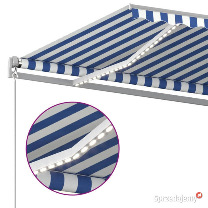 Ręcznie zwijana markiza z LED 400 x 350 Warszawa sprzedam