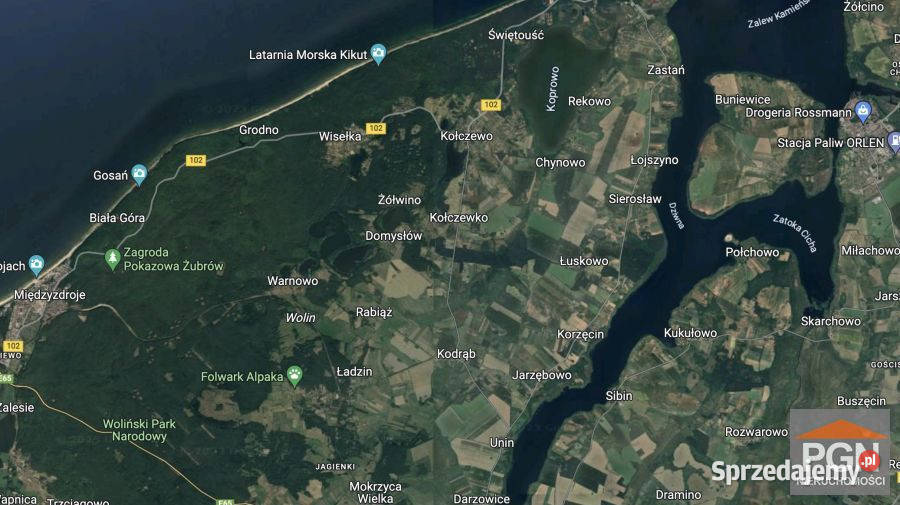 Sprzedaż gruntu 3000m2 Kamień Pomorski