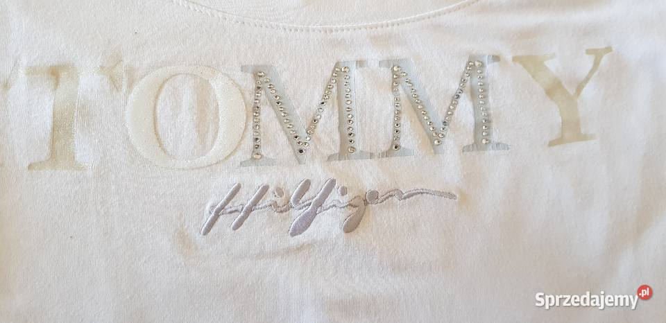 Tommy Hilfiger koszulka nadruki brokat dżety Kielce