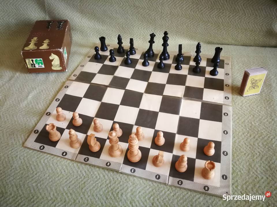 Szachy Drewniane JUMBO 745 PRL Pozostałe