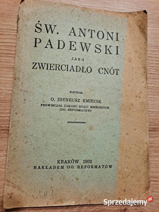 Święty Antoni Padewski 1931 Kraków sprzedam
