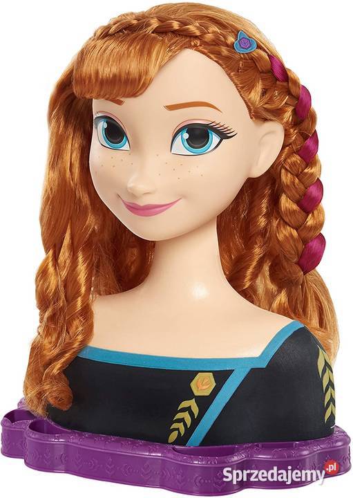 FROZEN Anna DUŻA Głowa do Czesania Stylizacji Mogilany